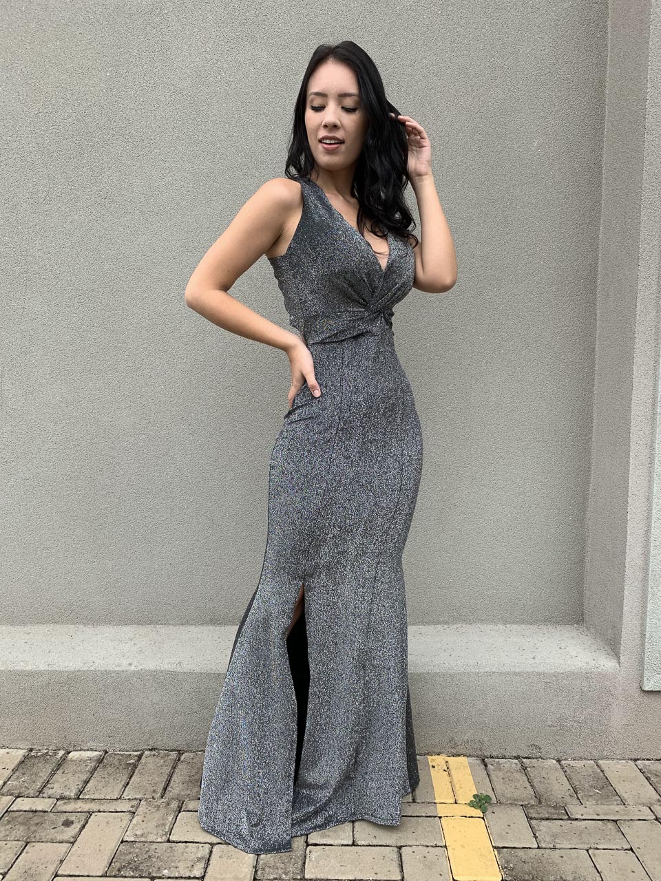 vestido lurex 2019