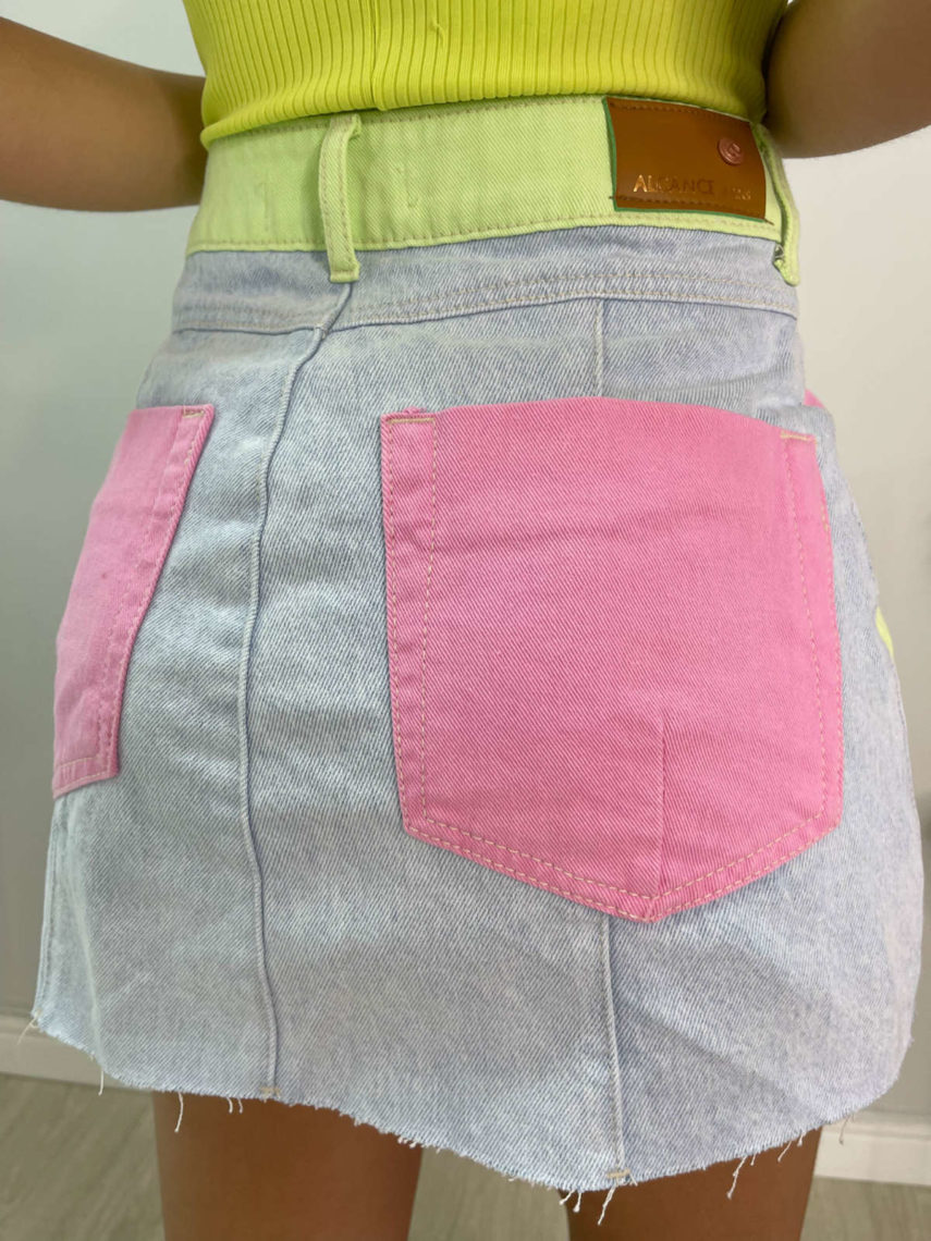 lavinnystore calca pantalona cordao elastico estampado rosa 2