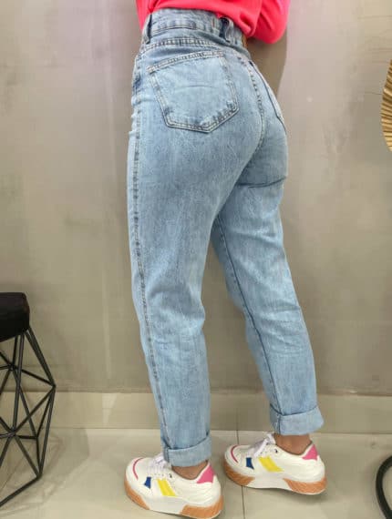 Calça jeans clara mom nexo – Lavinny Store